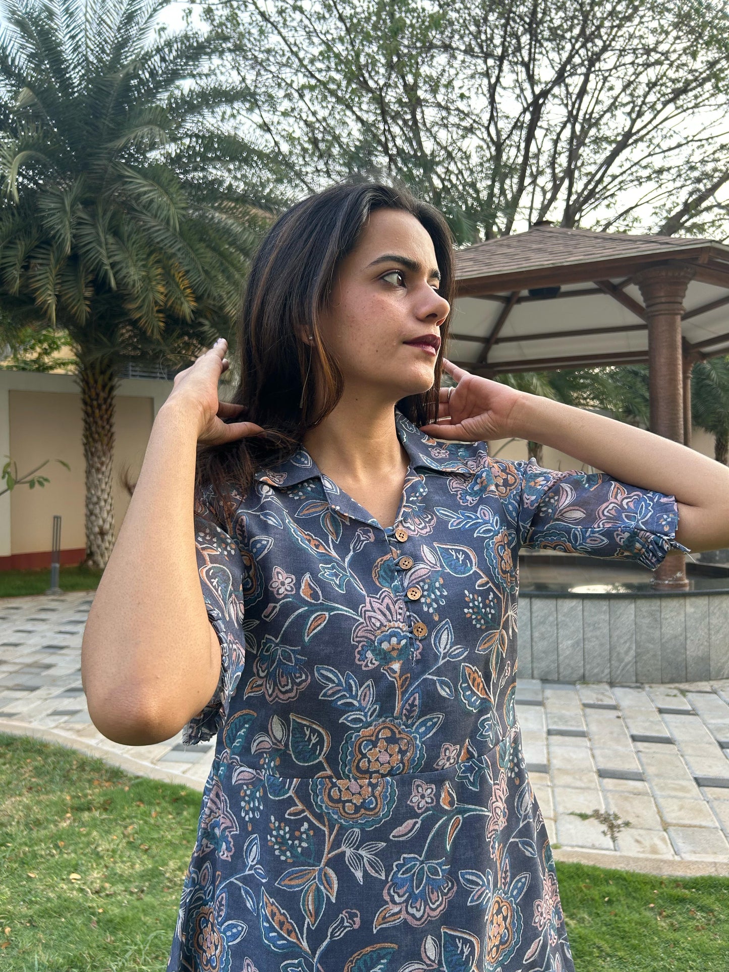 Kalamkari print frock